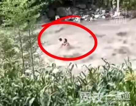 彭州突發(fā)山洪黑衣男子逆行救人 始料未及真相簡直暖心至極