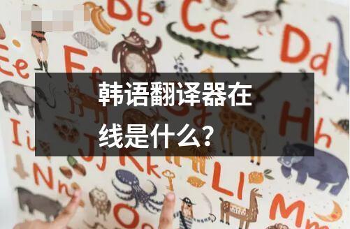 韓語(yǔ)翻譯器在線是什么？