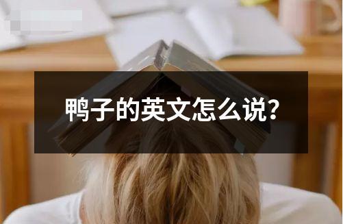 鴨子的英文怎么說？