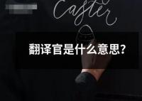 翻譯官是什么意思？