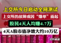 4天A股股民人均賺4.7萬 到底是不是真的？